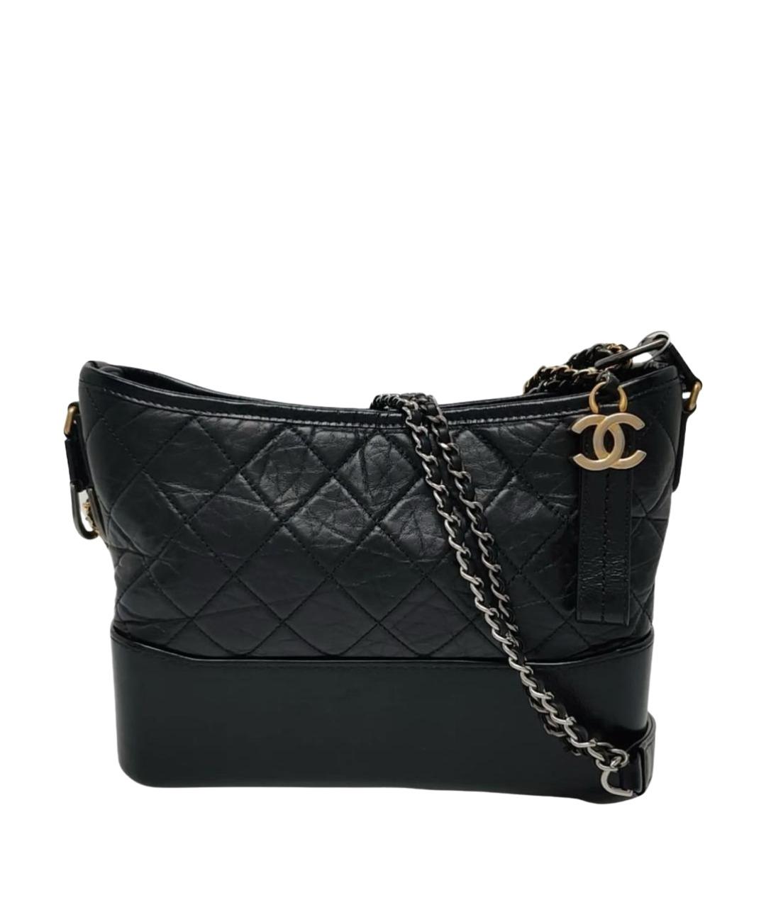 CHANEL Черная кожаная сумка через плечо, фото 1