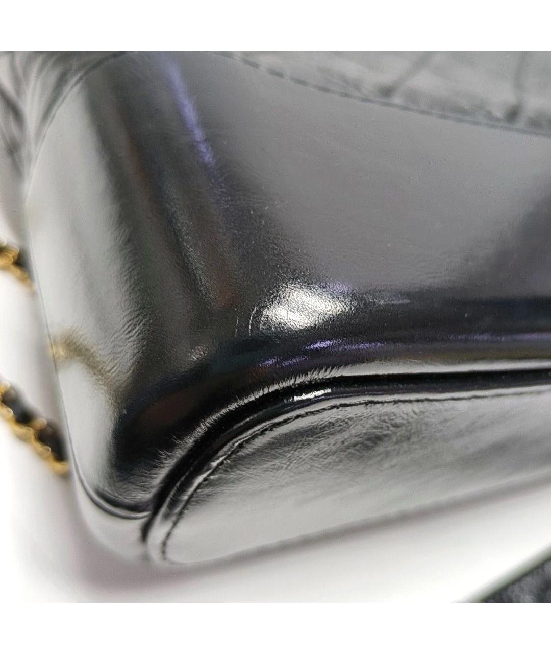 CHANEL Черная кожаная сумка через плечо, фото 7