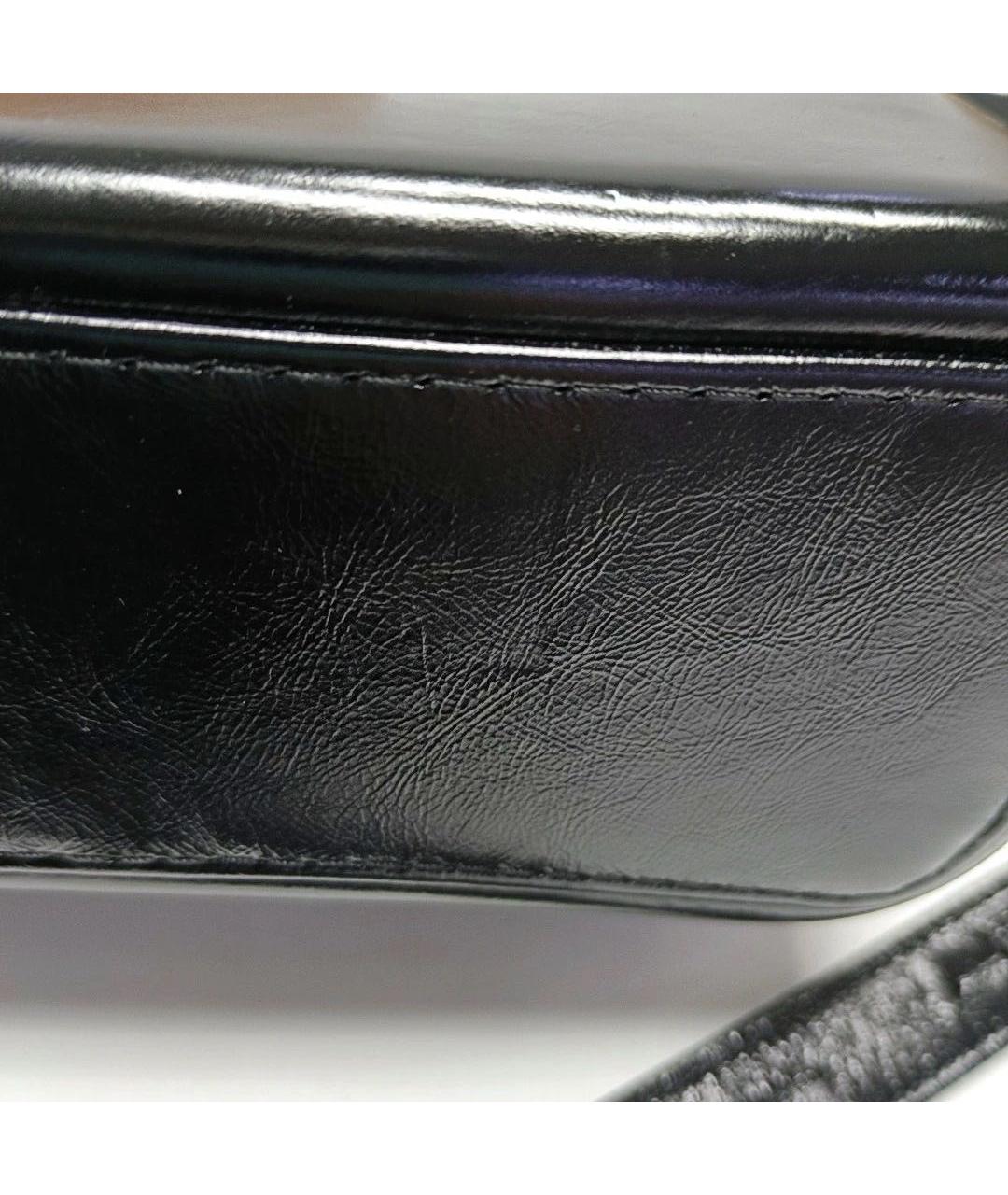 CHANEL Черная кожаная сумка через плечо, фото 8
