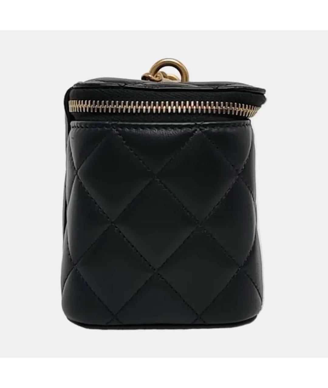 CHANEL Черная кожаная сумка через плечо, фото 3