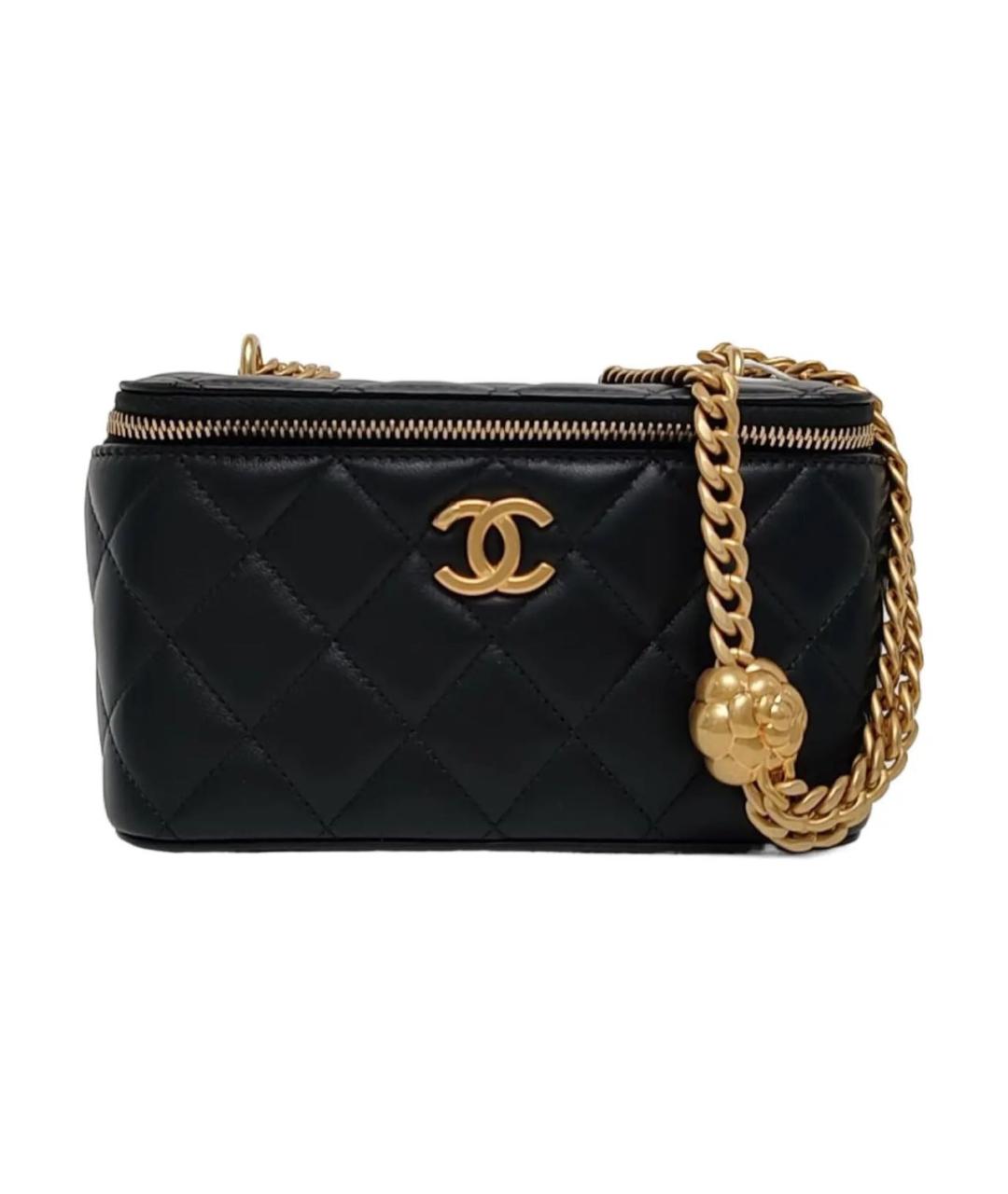 CHANEL Черная кожаная сумка через плечо, фото 9