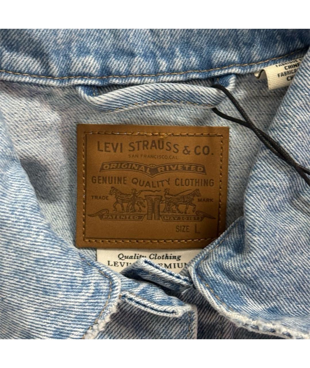 LEVI'S Голубая деним куртка, фото 4