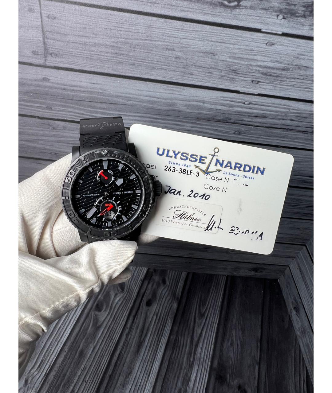 Ulysse Nardin Черные часы, фото 2