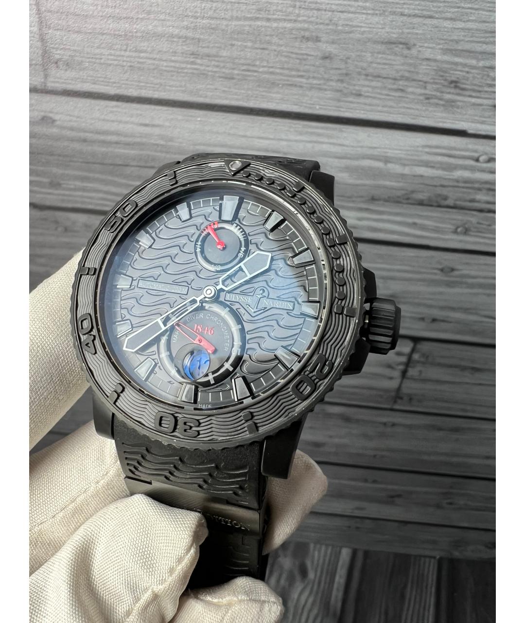 Ulysse Nardin Черные часы, фото 4