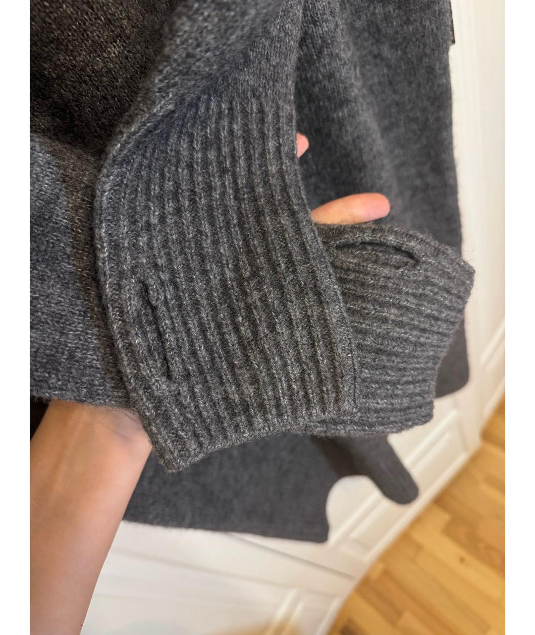 COS Антрацитовое шерстяное повседневное платье, фото 5