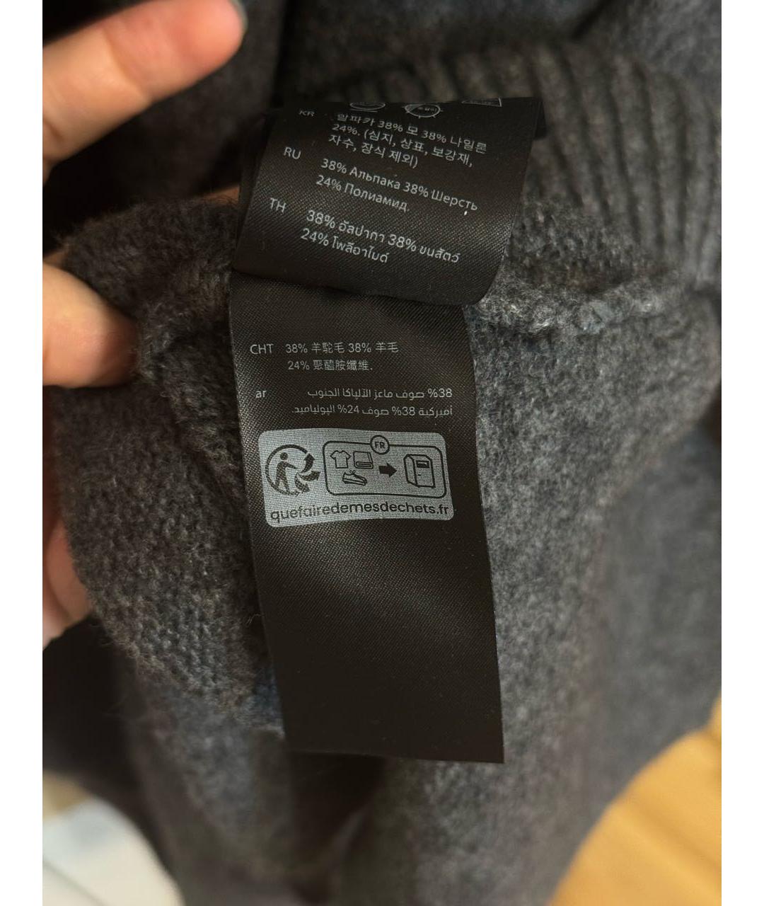 COS Антрацитовое шерстяное повседневное платье, фото 4