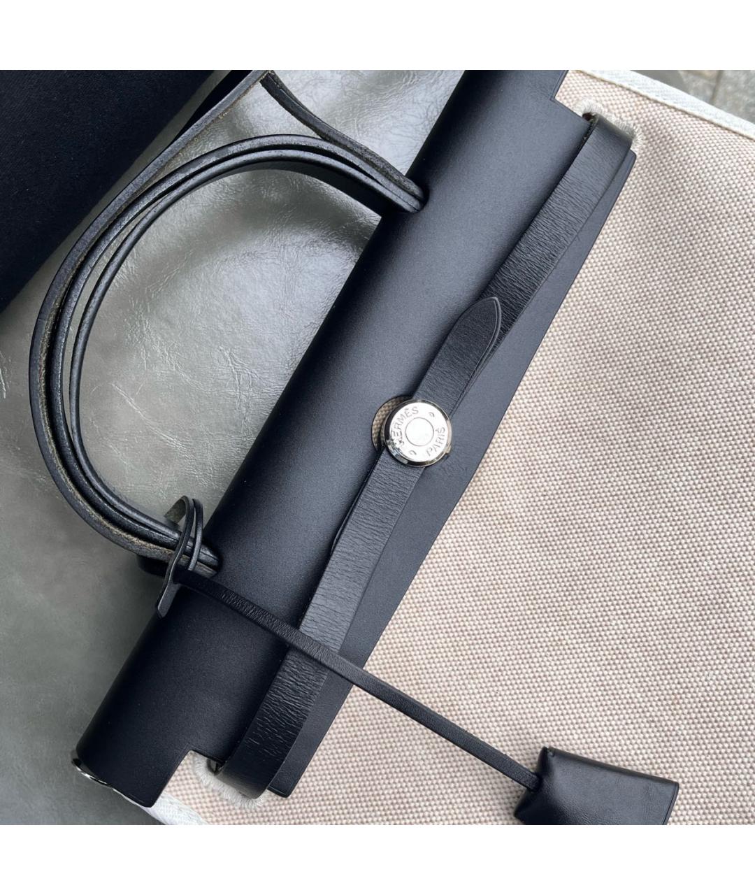 HERMES Черная кожаная сумка через плечо, фото 6
