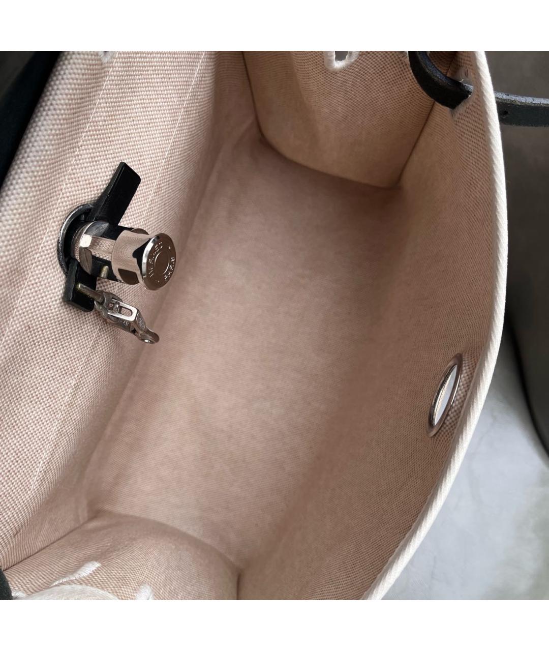 HERMES Черная кожаная сумка через плечо, фото 3