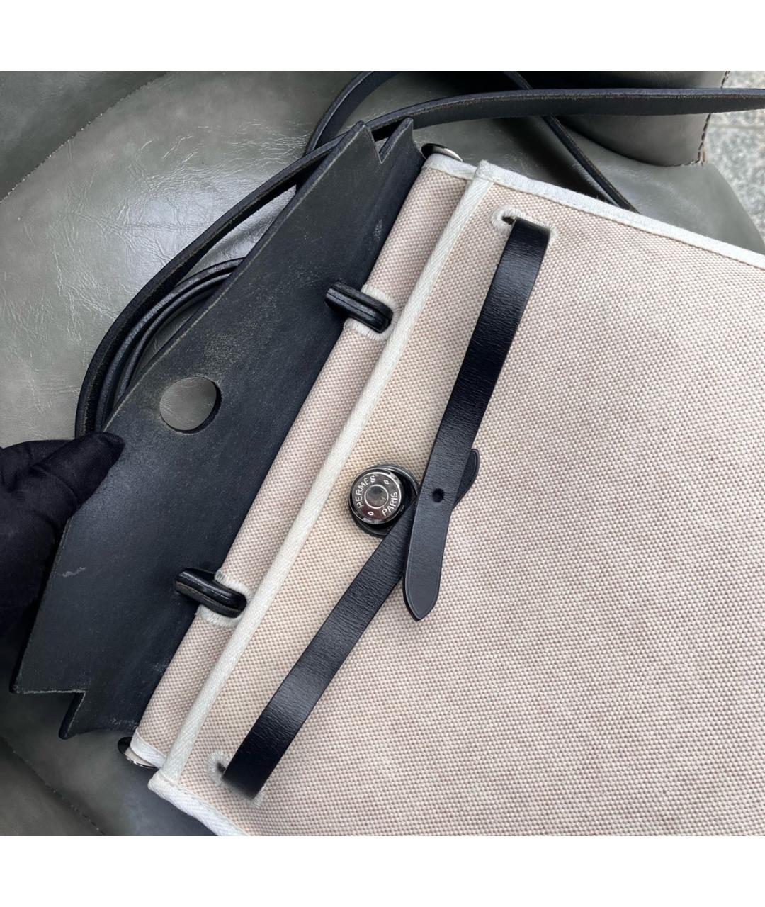 HERMES Черная кожаная сумка через плечо, фото 4