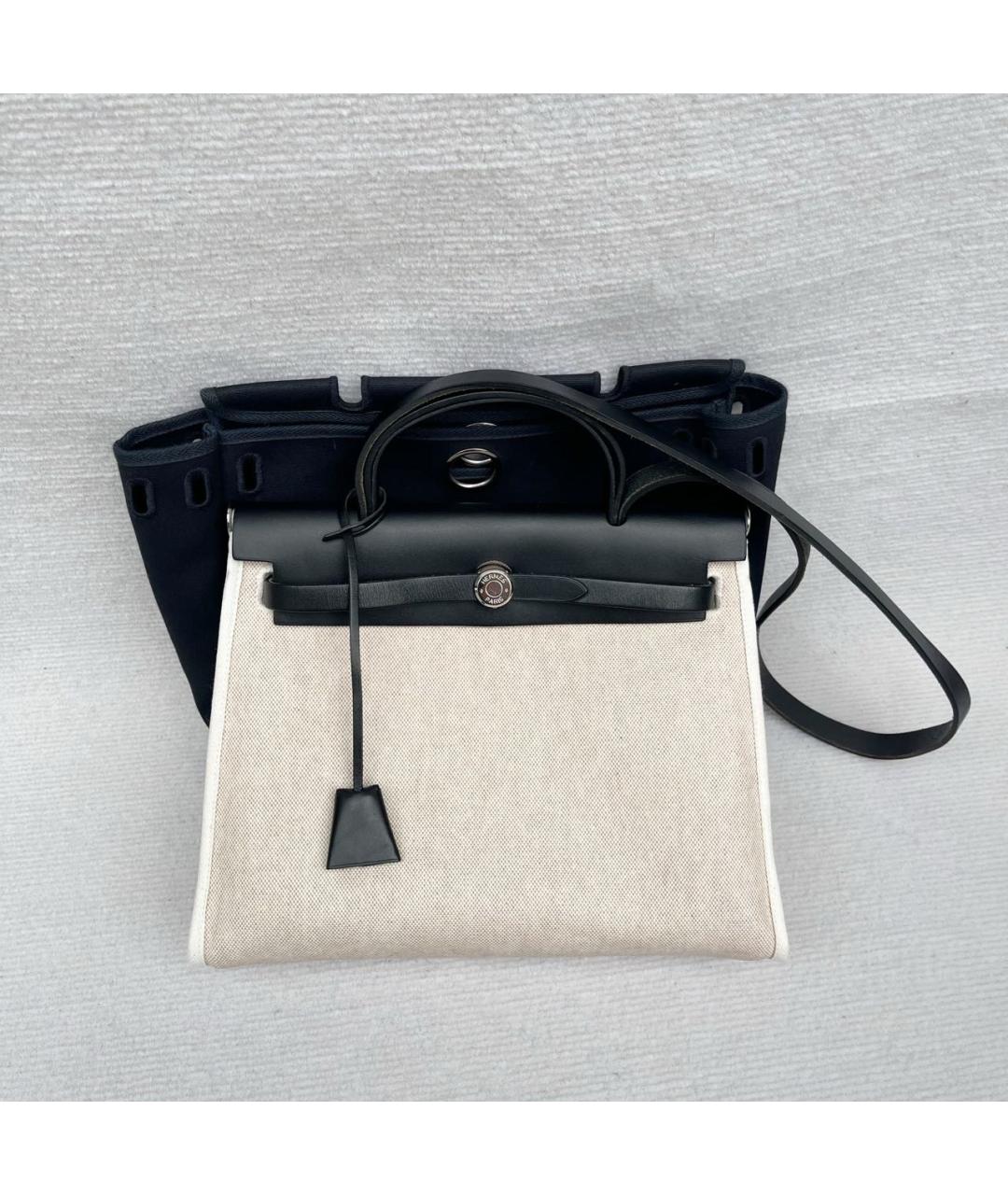 HERMES Черная кожаная сумка через плечо, фото 9