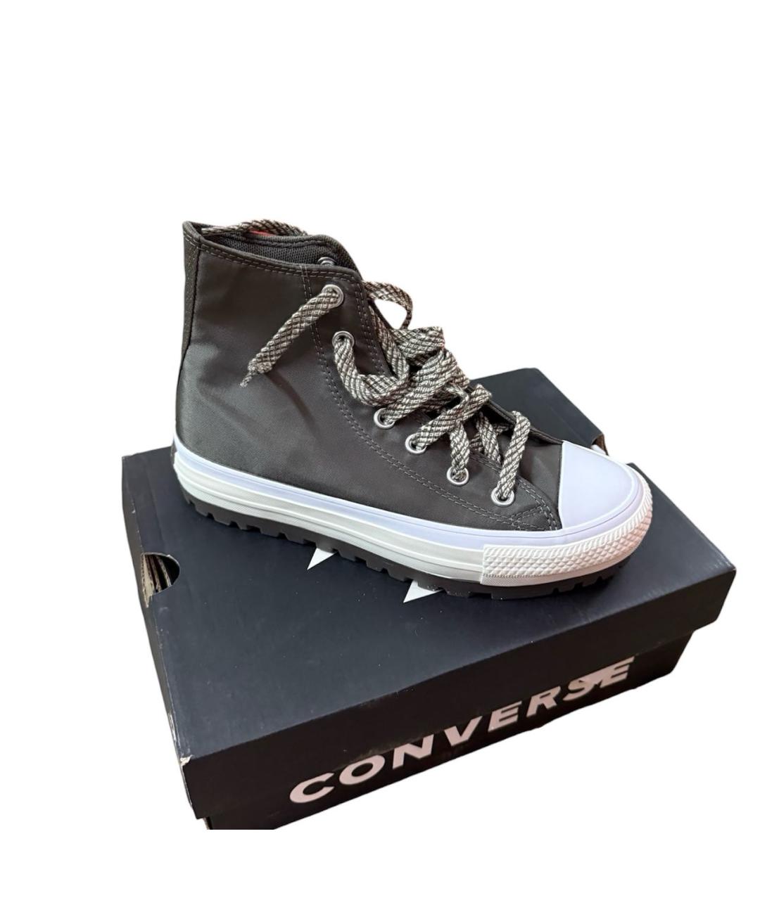 CONVERSE Серые текстильные кеды, фото 3