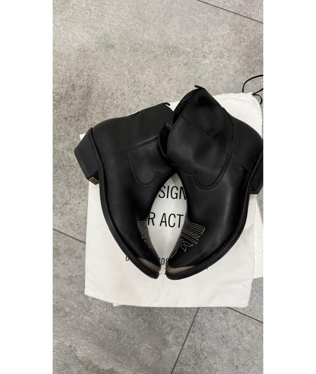 GOLDEN GOOSE DELUXE BRAND Коричневые кожаные полусапоги, фото 6