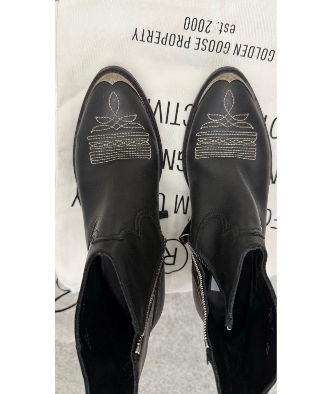 GOLDEN GOOSE DELUXE BRAND Коричневые кожаные полусапоги, фото 3