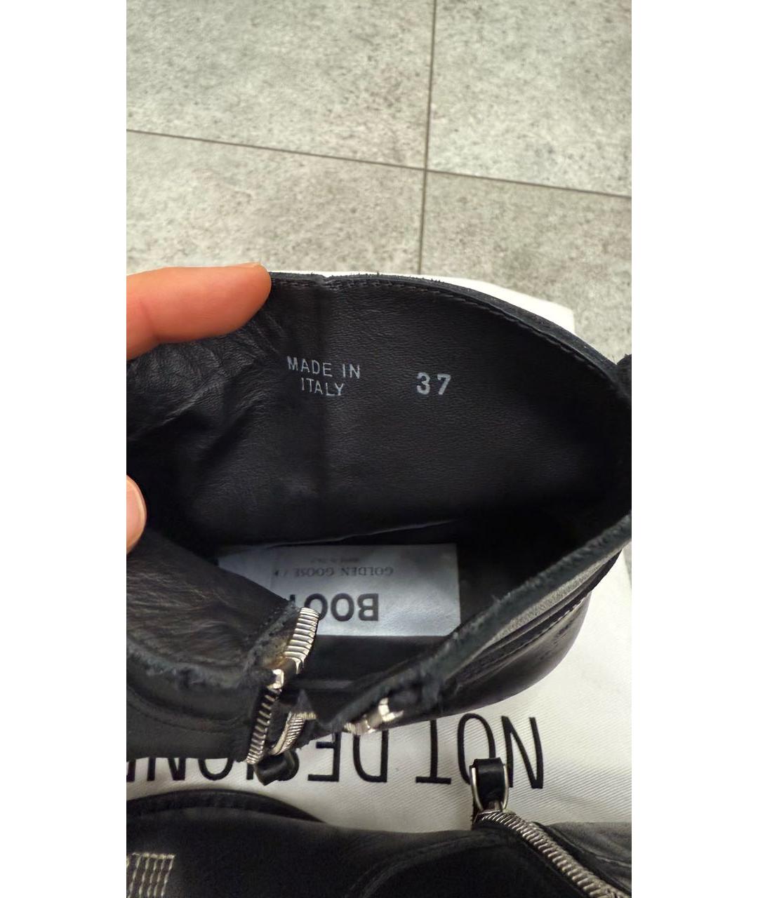 GOLDEN GOOSE DELUXE BRAND Коричневые кожаные полусапоги, фото 5