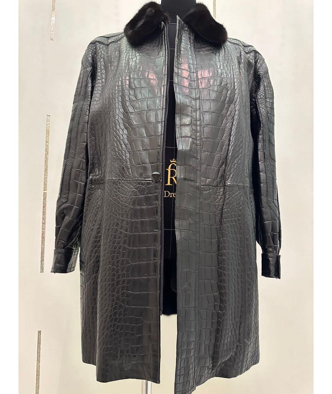 ZILLI Черная кожаная куртка, фото 4