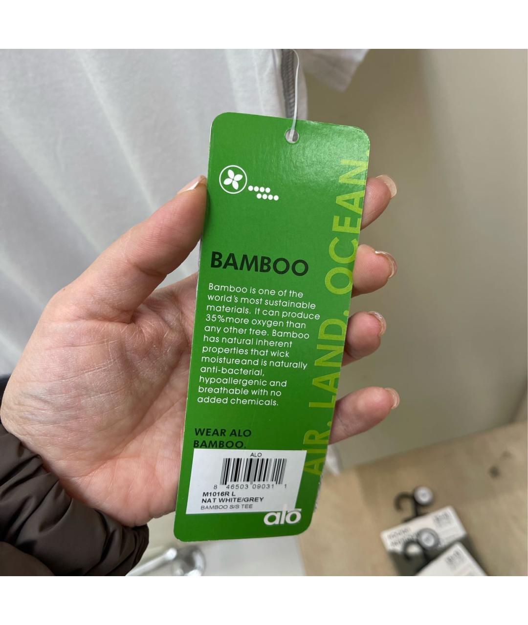 ALO YOGA Белая футболка, фото 3