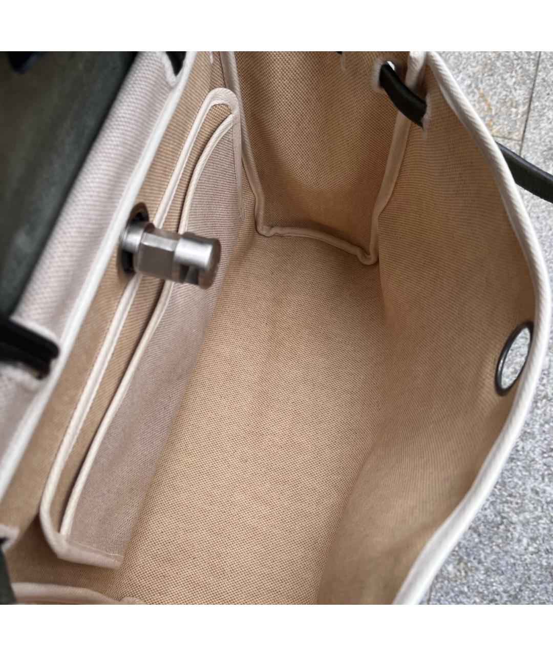 HERMES Черная кожаная сумка с короткими ручками, фото 3