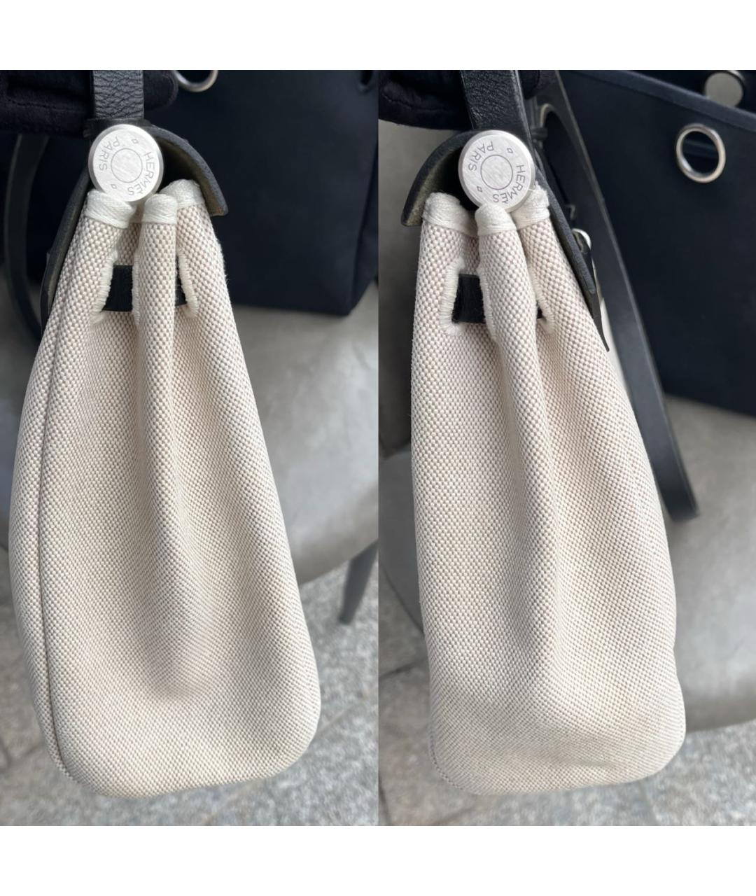 HERMES Черная кожаная сумка с короткими ручками, фото 8