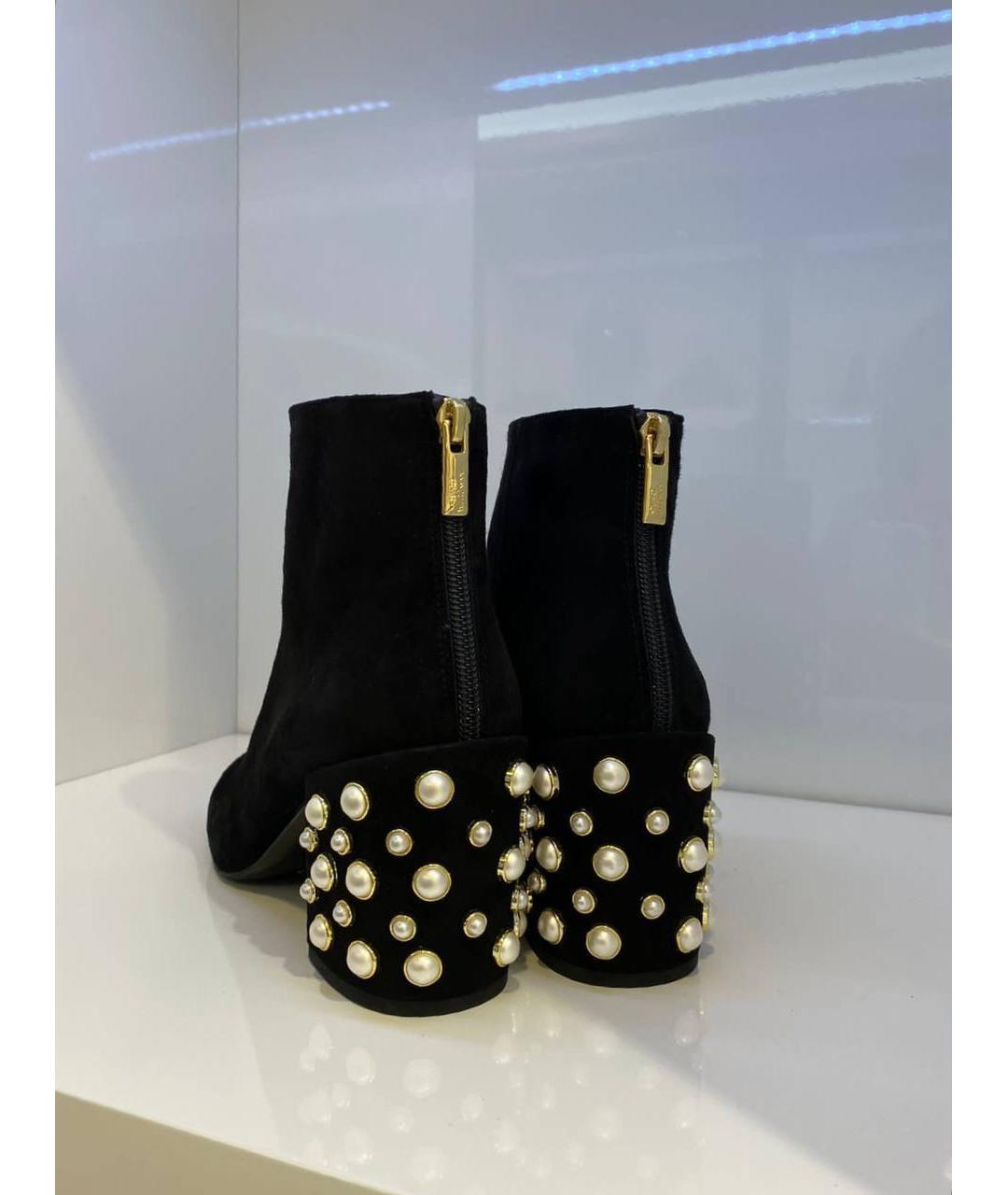 STUART WEITZMAN Черные замшевые ботинки, фото 3