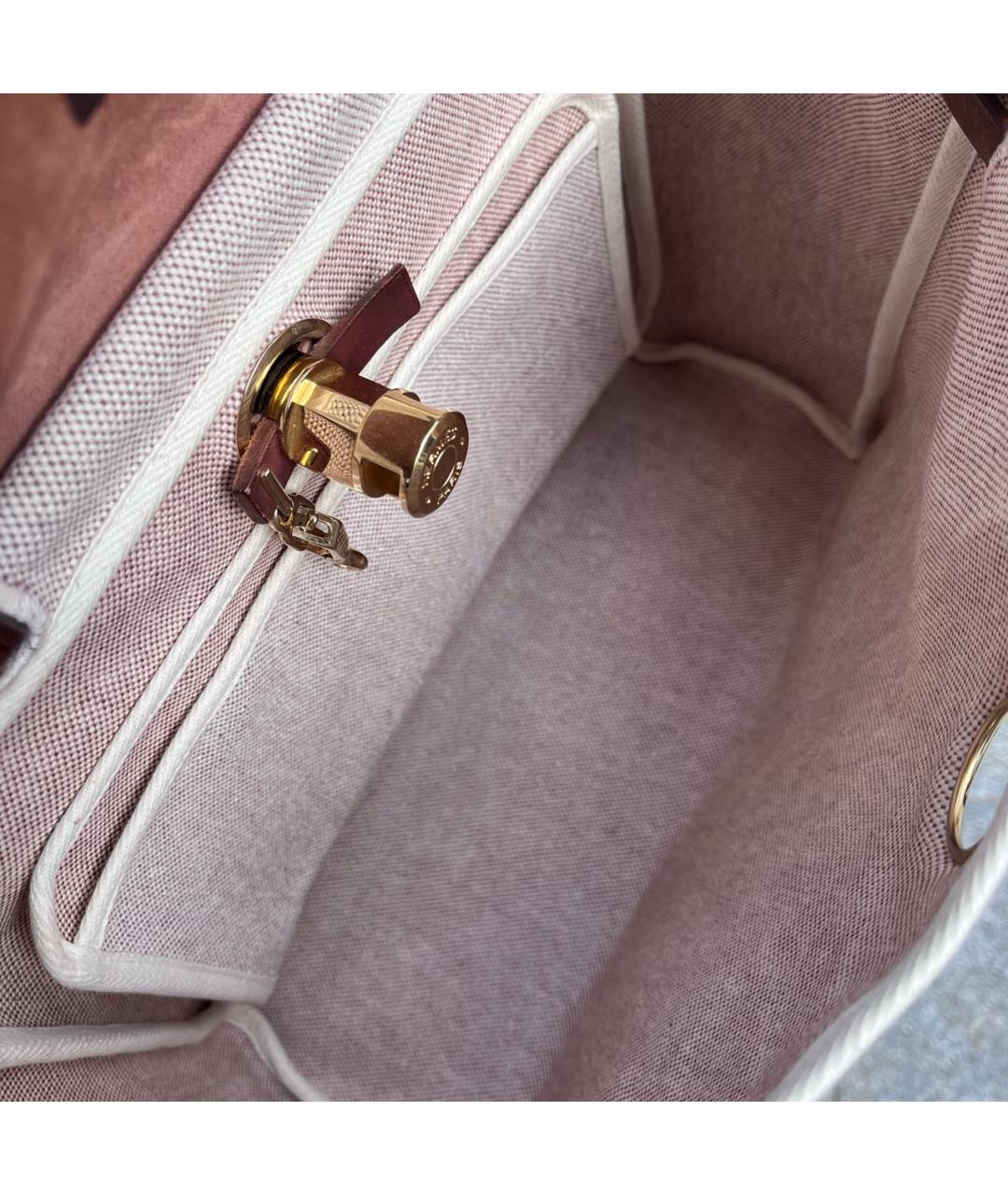 HERMES Бордовая кожаная сумка с короткими ручками, фото 3