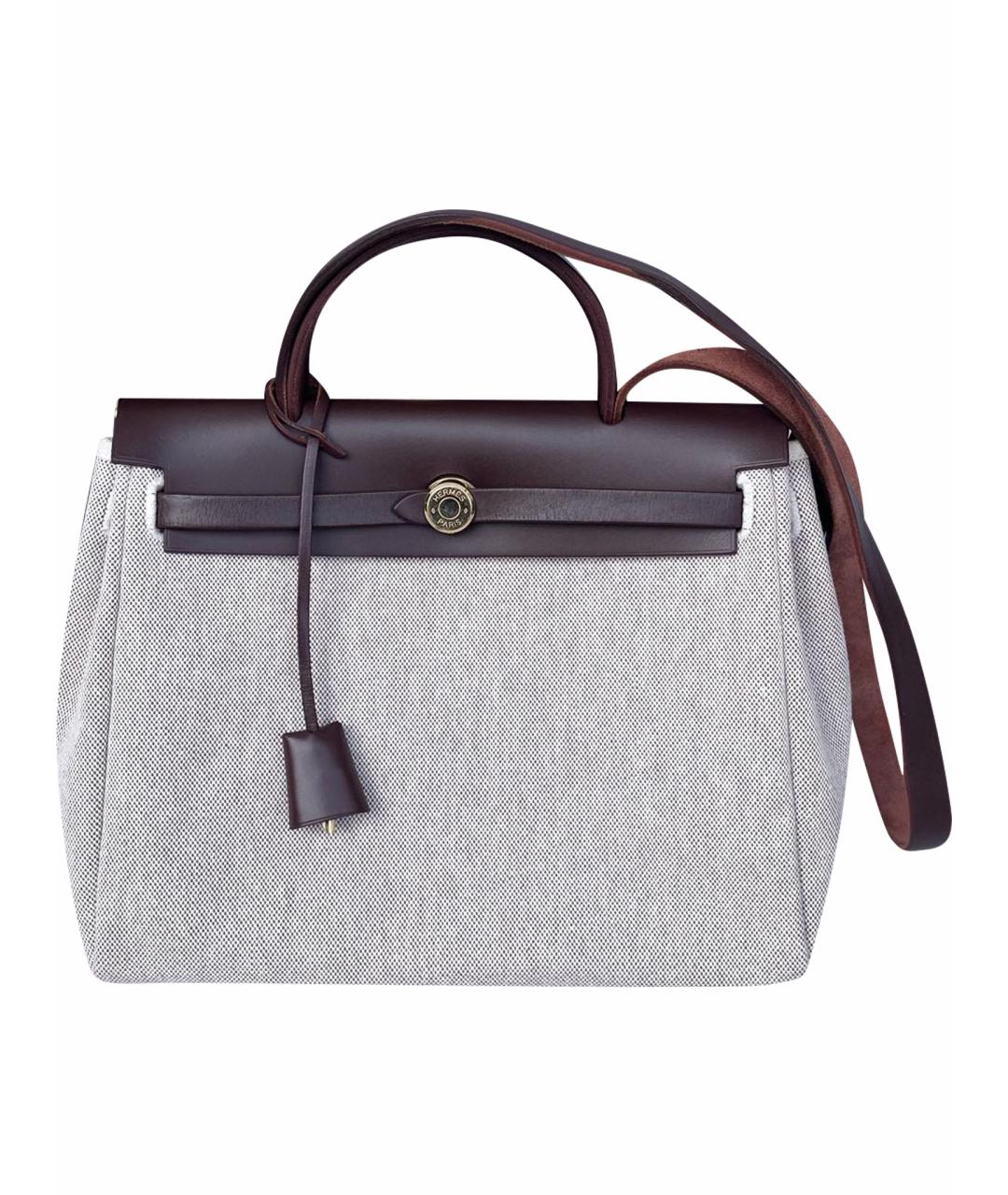 HERMES Бордовая кожаная сумка с короткими ручками, фото 1