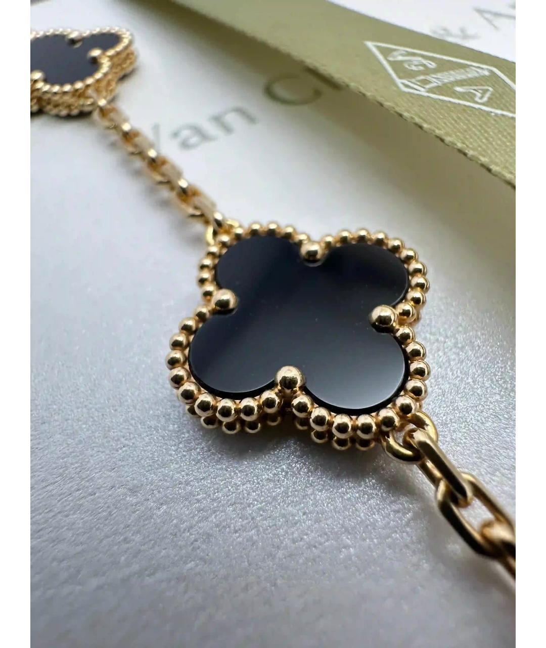 VAN CLEEF & ARPELS Черный браслет из желтого золота, фото 5