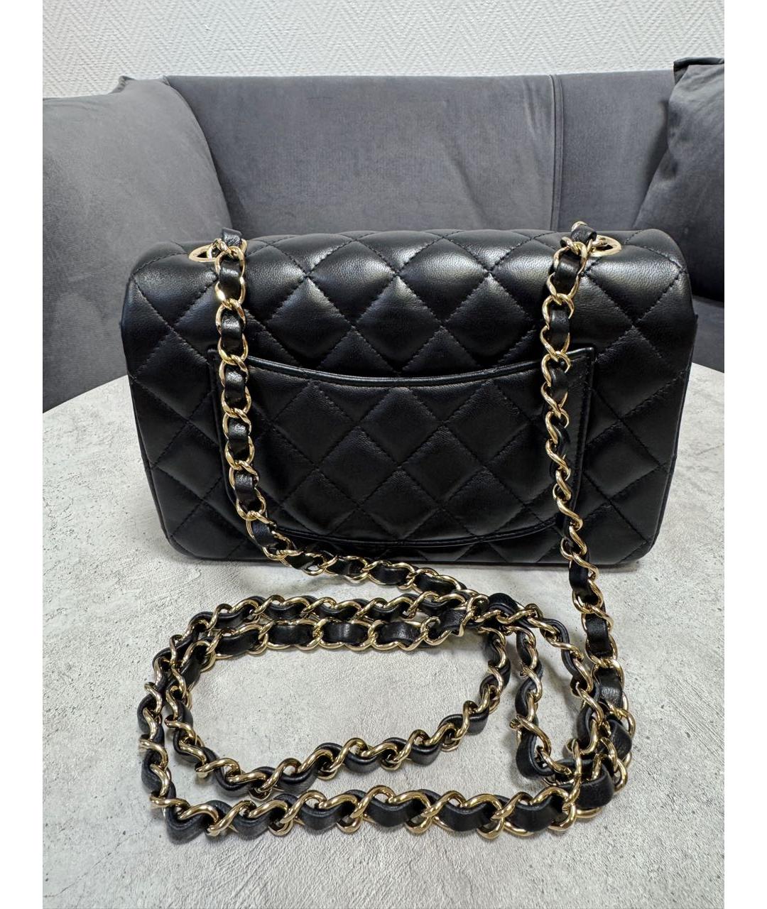 CHANEL Черная кожаная сумка через плечо, фото 3
