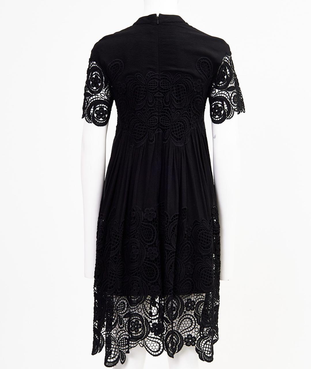 CHLOE Черное шелковое повседневное платье, фото 2