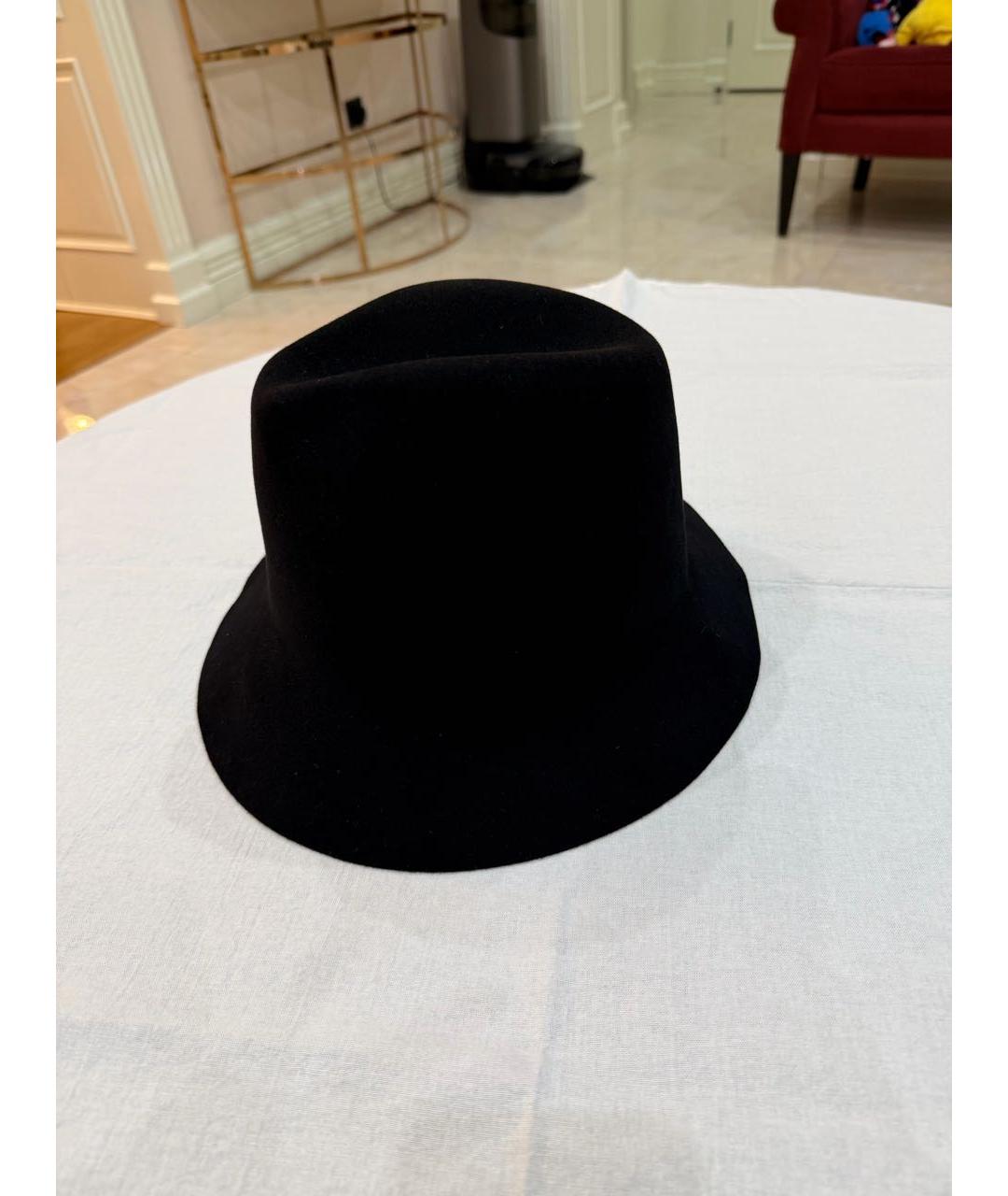 LORO PIANA Черная кашемировая шляпа, фото 4