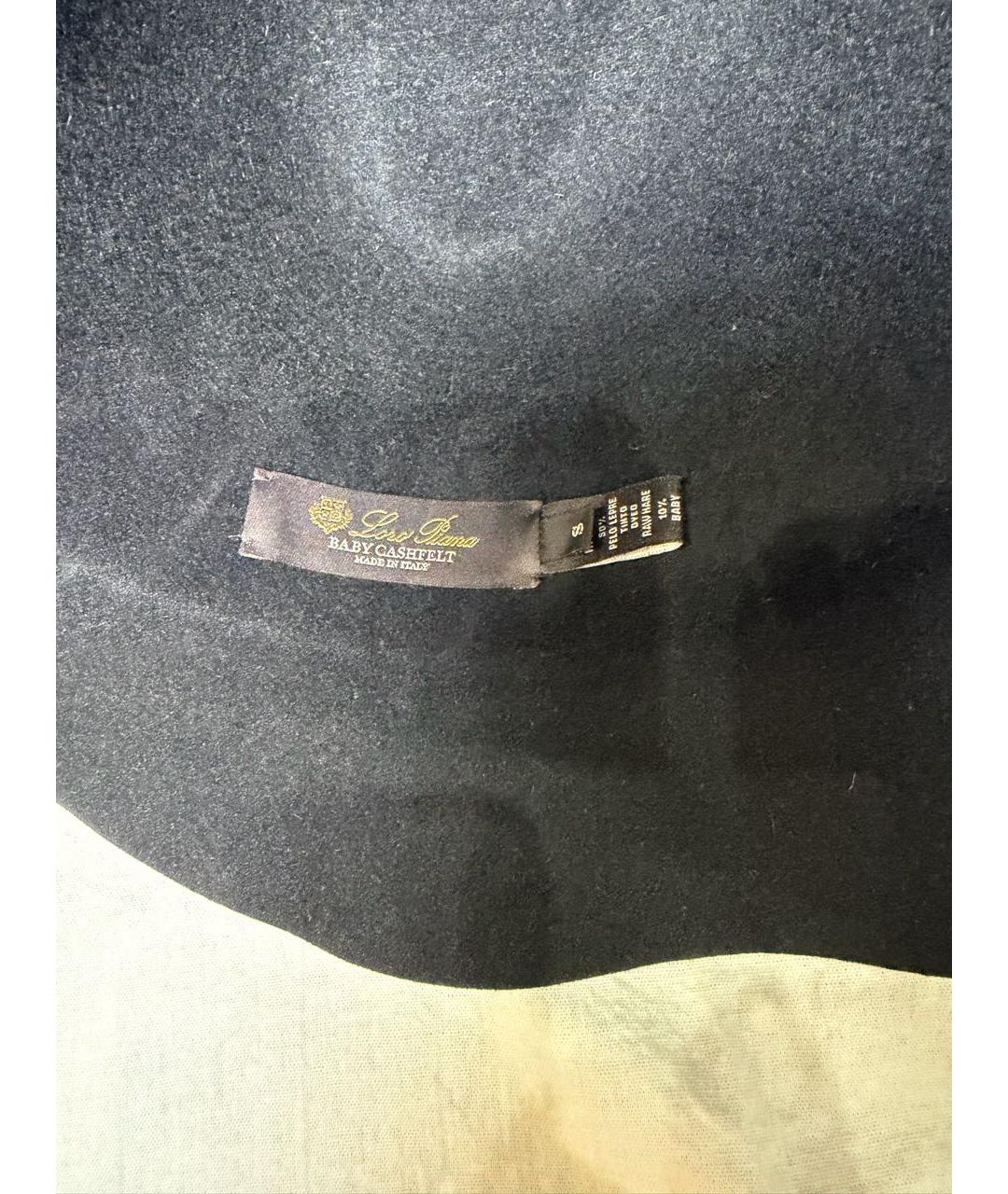 LORO PIANA Черная кашемировая шляпа, фото 6