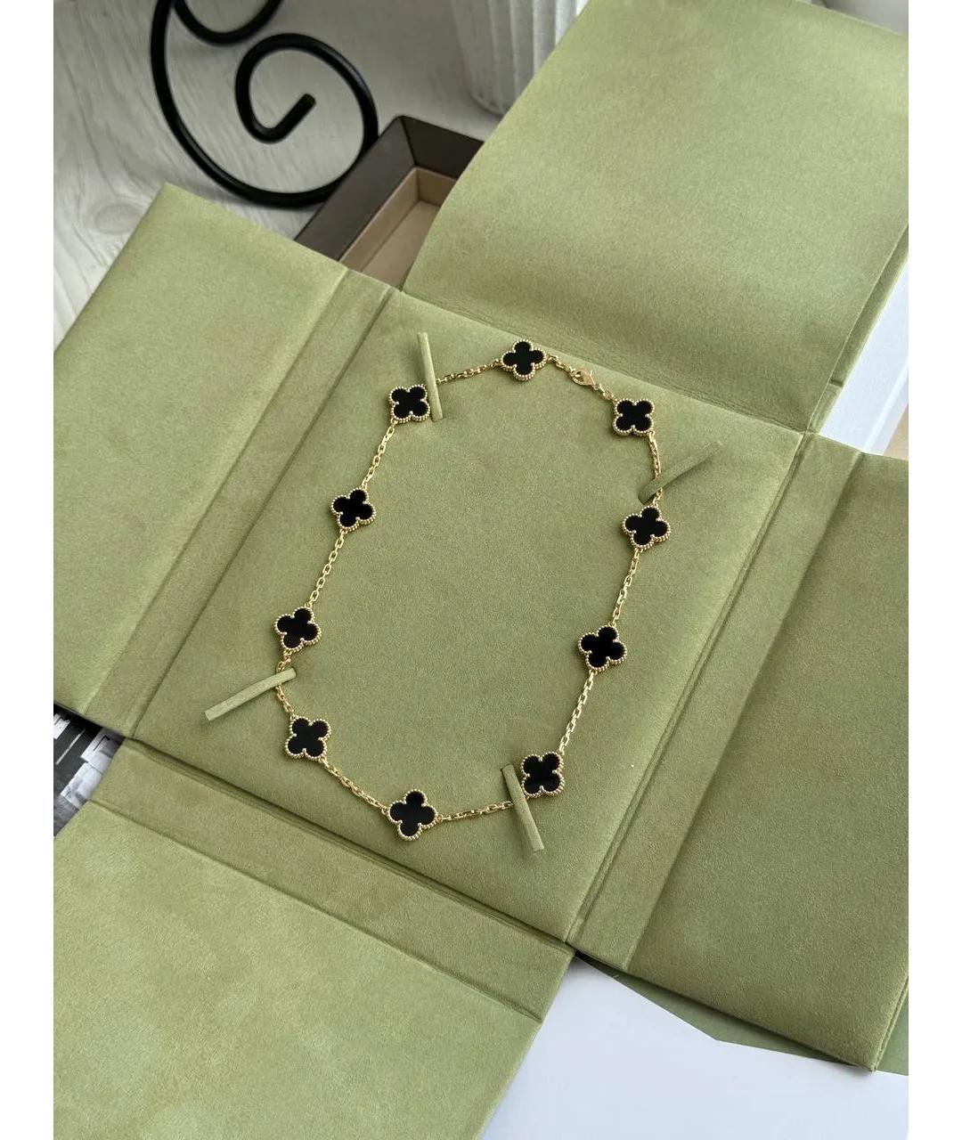 VAN CLEEF & ARPELS Черное колье из желтого золота, фото 2