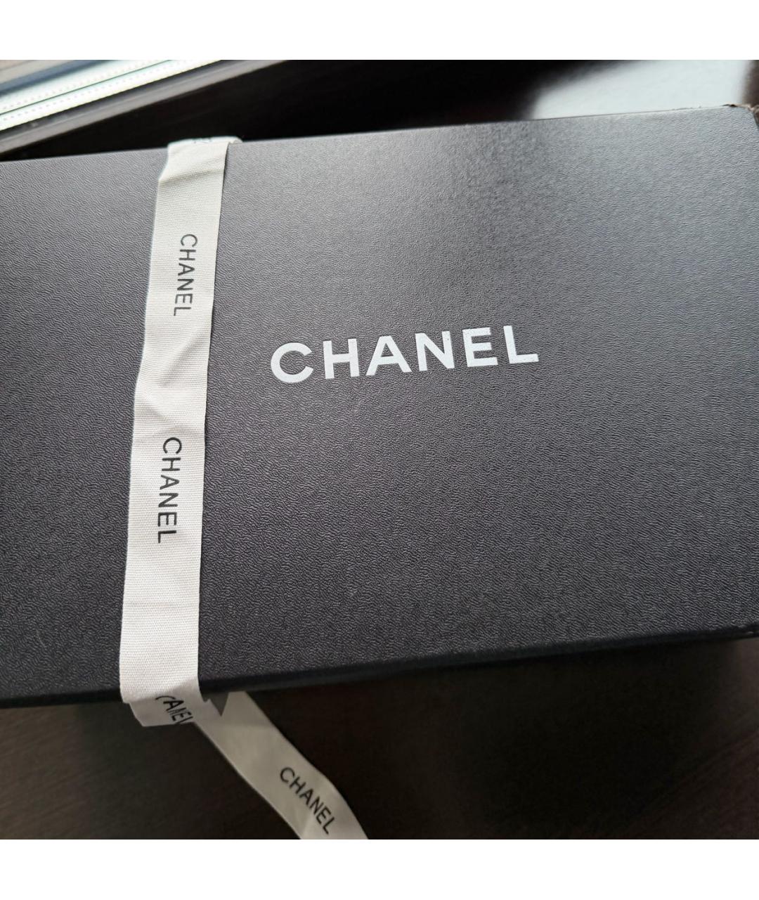 CHANEL Черные кожаные туфли, фото 2