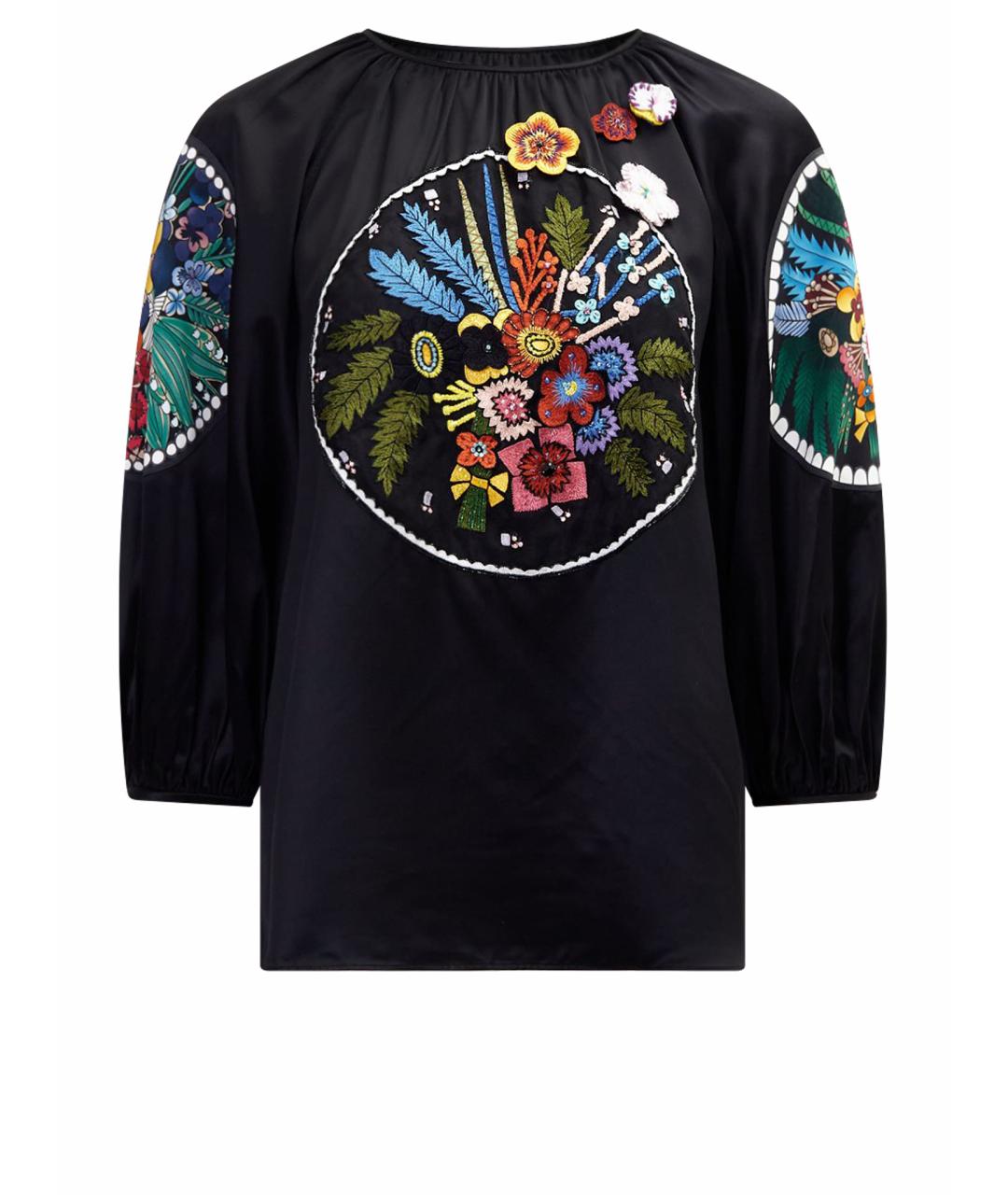 FENDI Черная вискозная блузы, фото 1