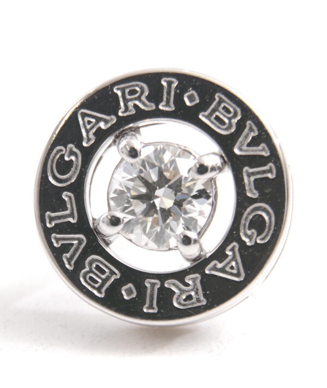 BVLGARI Серебряные серьги из белого золота, фото 2