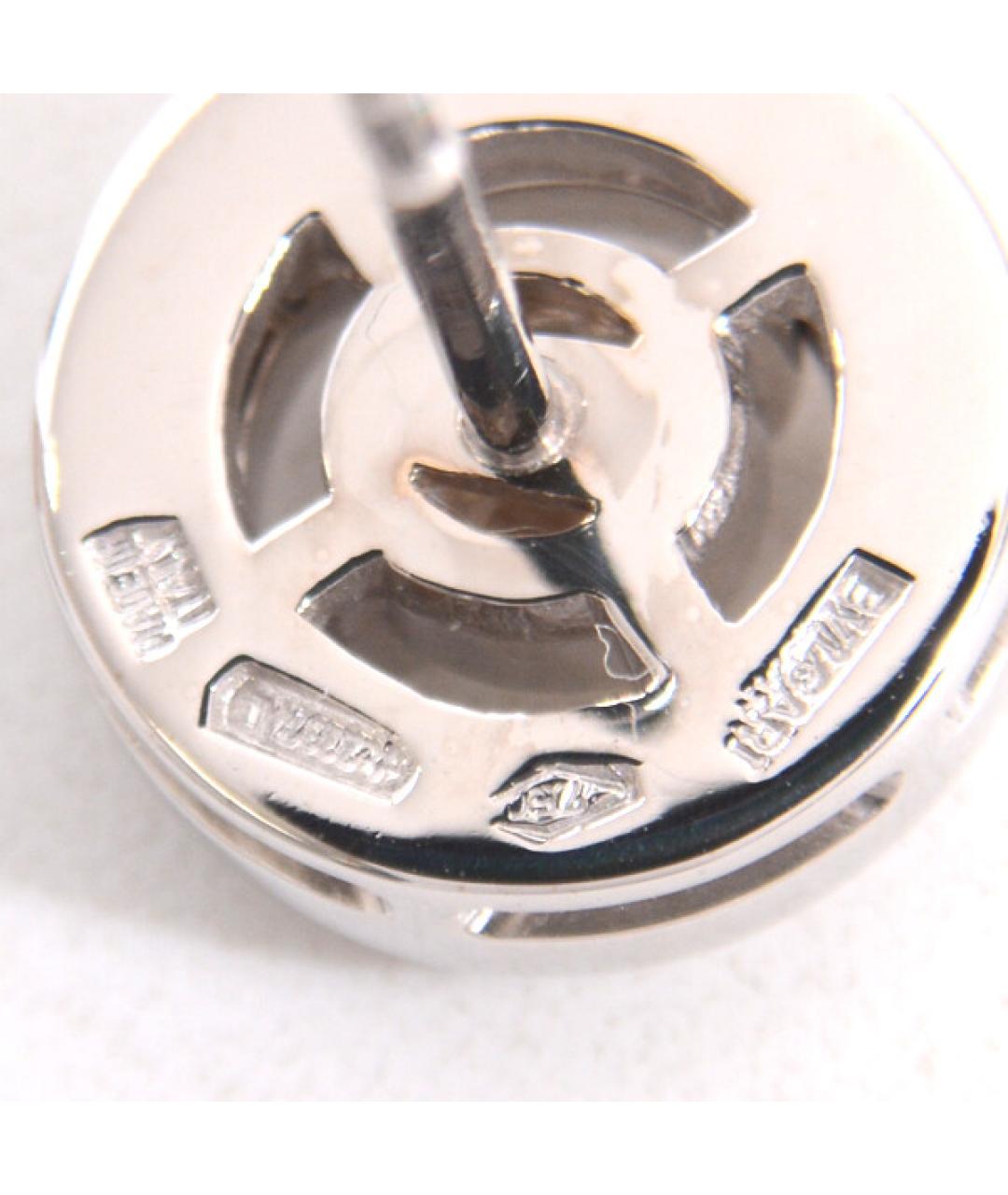 BVLGARI Серебряные серьги из белого золота, фото 5