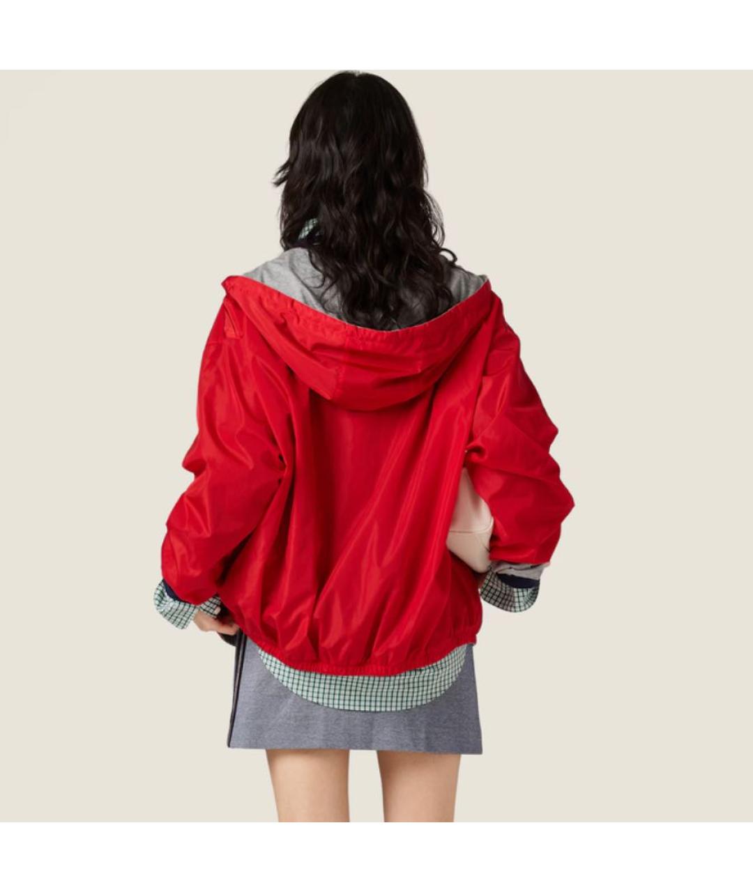 MIU MIU Красная полиэстеровая куртка, фото 2