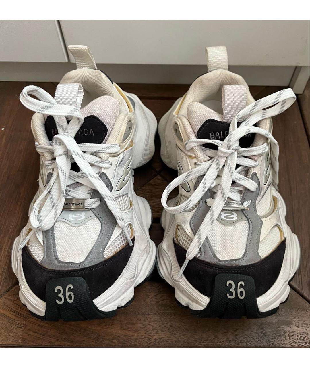 BALENCIAGA Белые текстильные кроссовки, фото 2