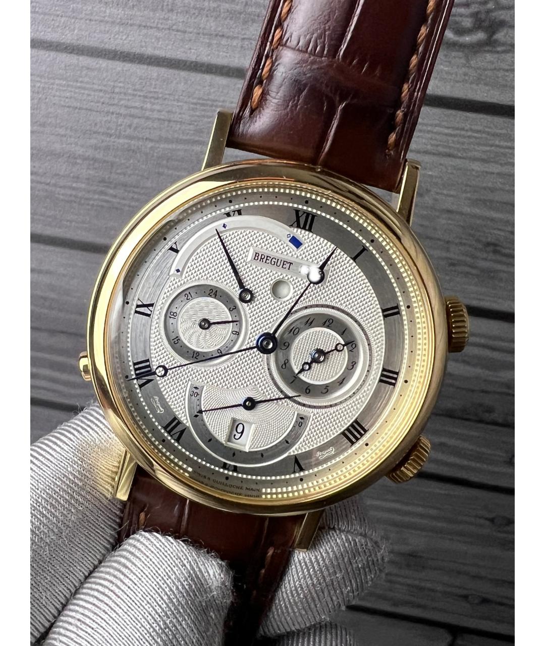 Breguet Белые часы из желтого золота, фото 3
