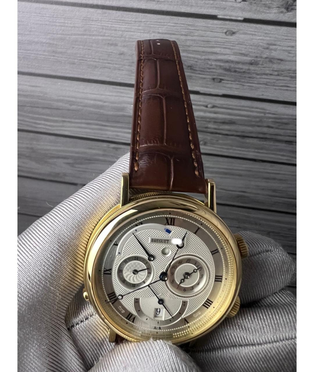Breguet Белые часы из желтого золота, фото 5