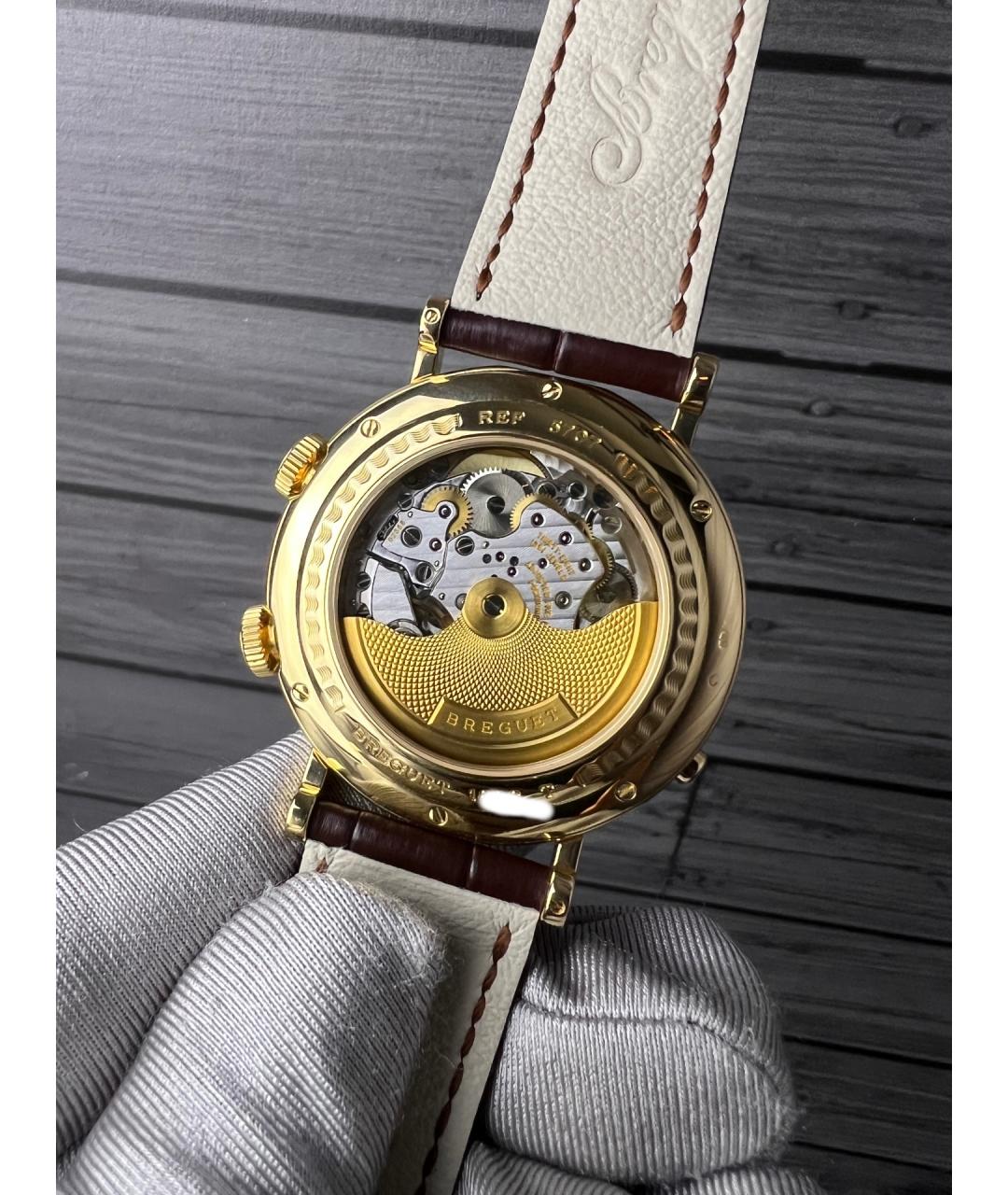 Breguet Белые часы из желтого золота, фото 6