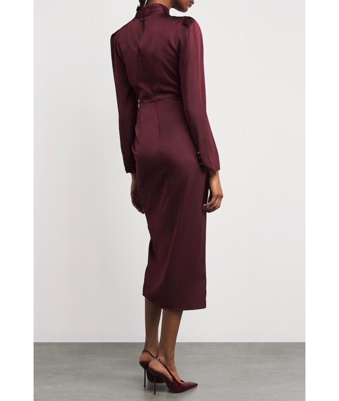 SELF-PORTRAIT Бордовое коктейльное платье, фото 6