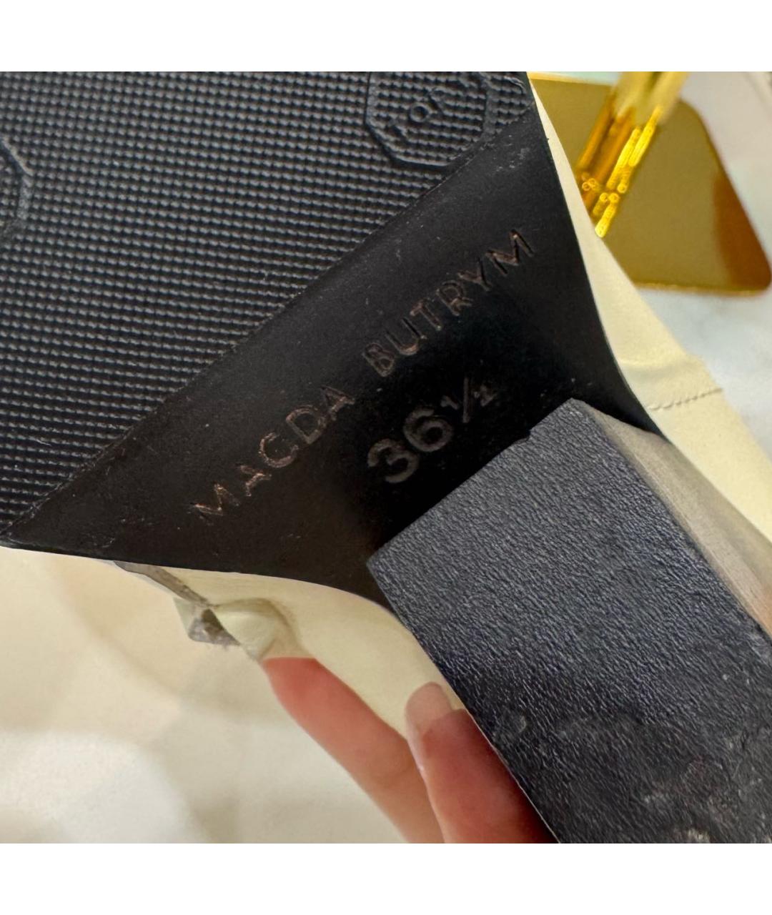 MAGDA BUTRYM Бежевые кожаные ботинки, фото 7