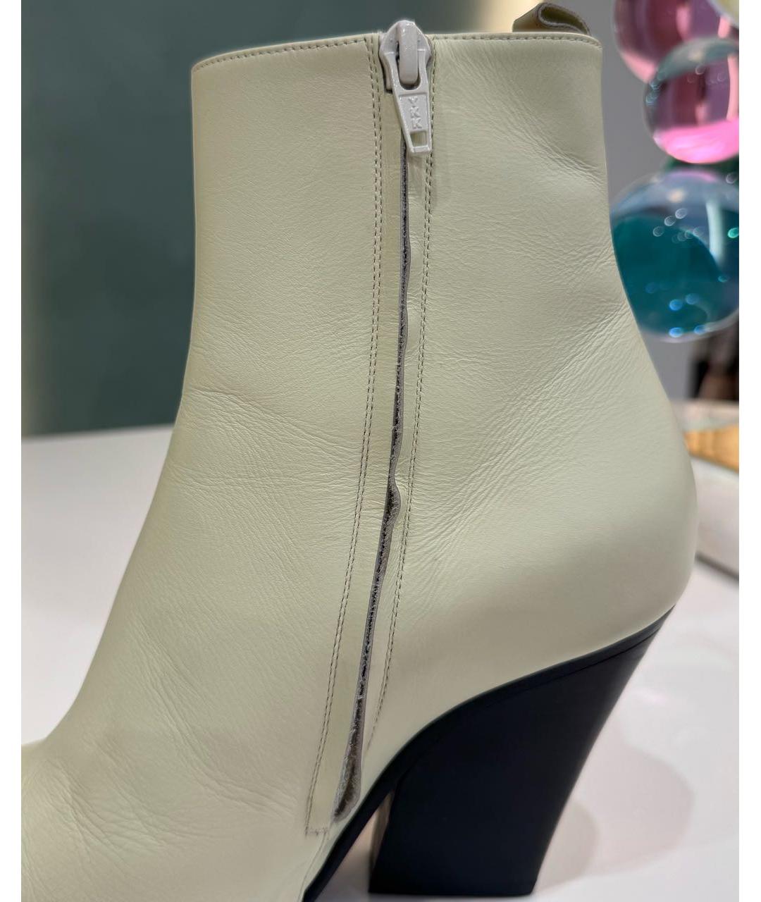 MAGDA BUTRYM Бежевые кожаные ботинки, фото 4