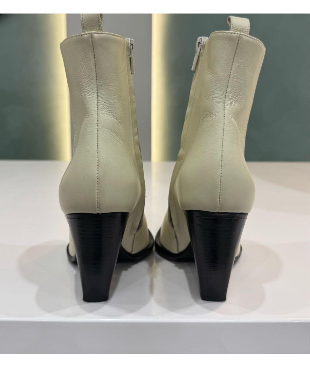MAGDA BUTRYM Бежевые кожаные ботинки, фото 3