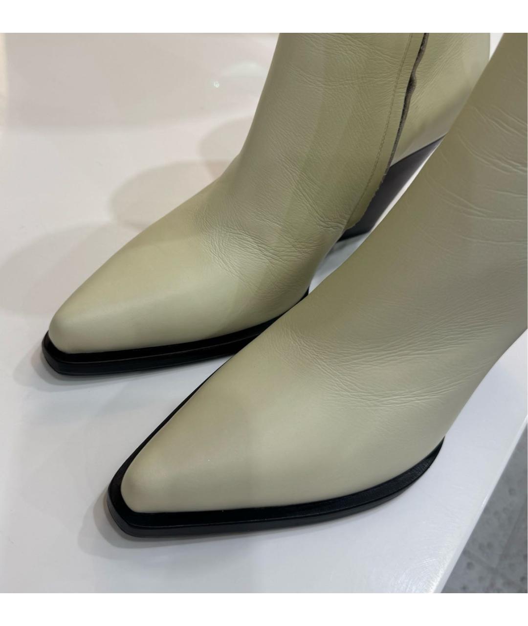 MAGDA BUTRYM Бежевые кожаные ботинки, фото 5