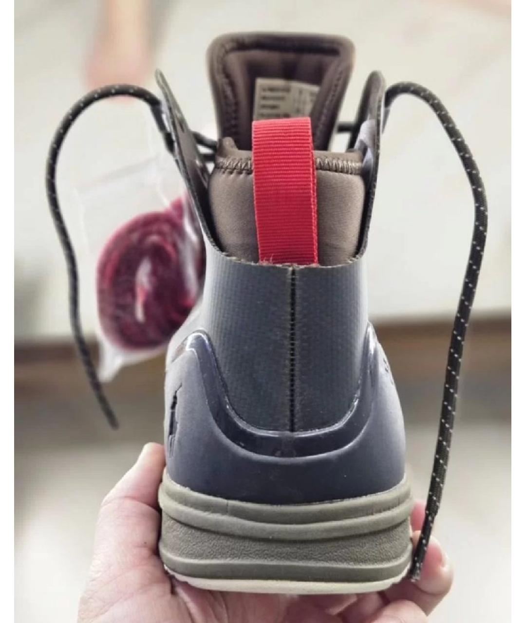 RALPH LAUREN Хаки текстильные высокие кроссовки / кеды, фото 9