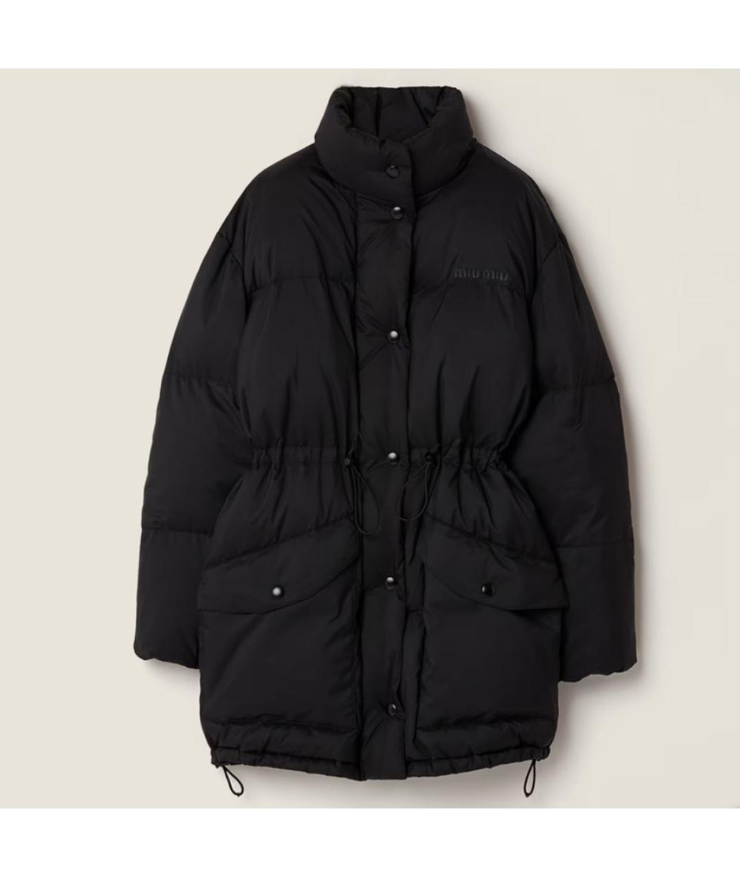 MIU MIU Черная полиэстеровая куртка, фото 5