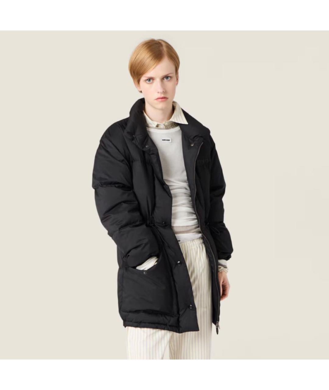 MIU MIU Черная полиэстеровая куртка, фото 3