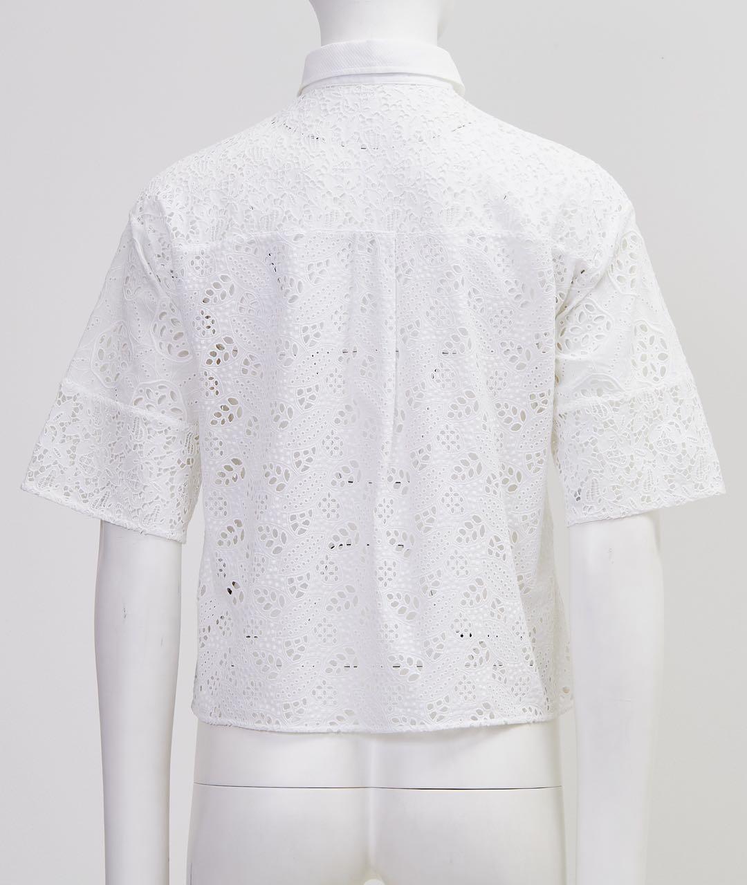 VALENTINO Белая хлопковая блузы, фото 2