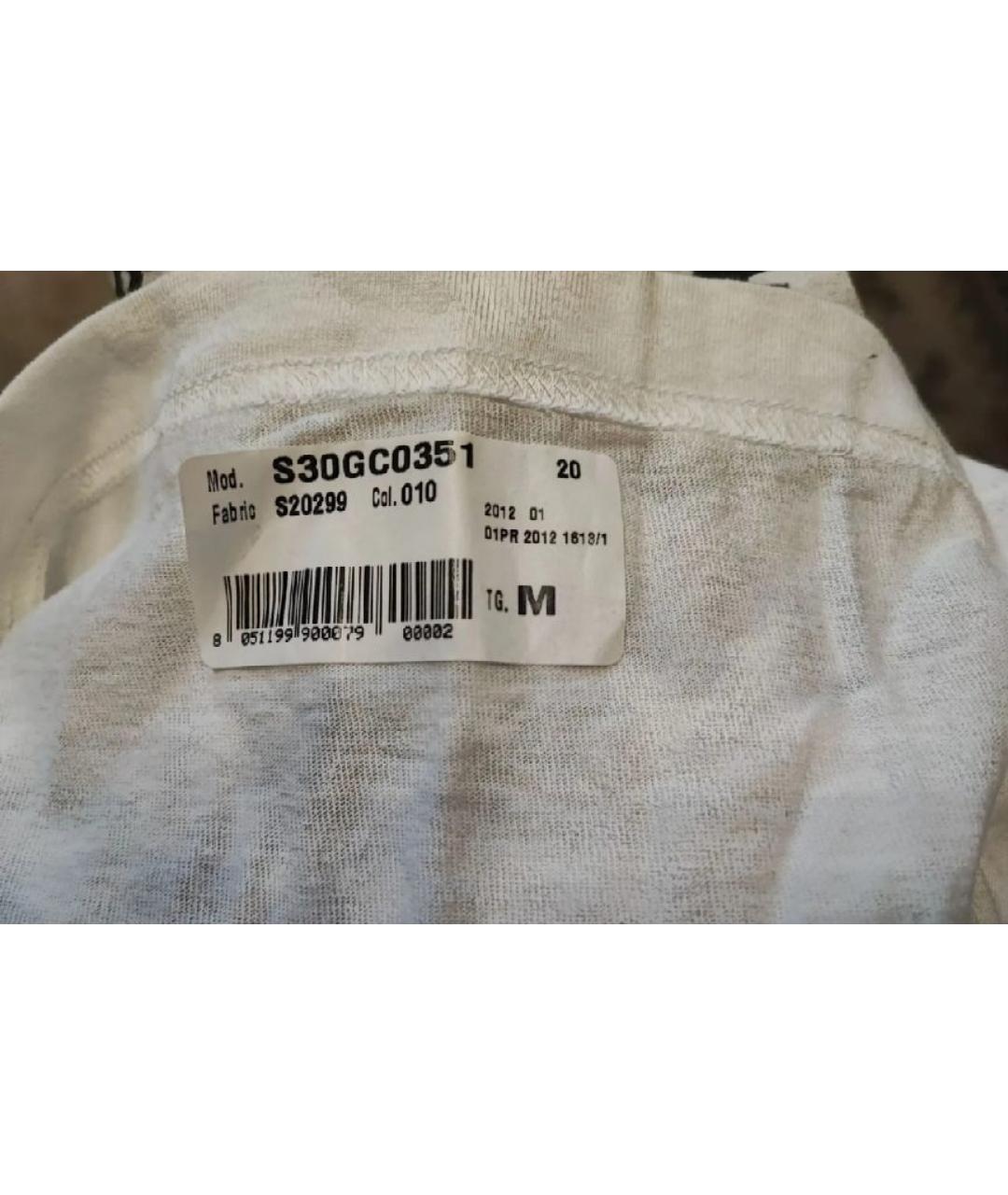 MAISON MARGIELA Белая хлопковая футболка, фото 4